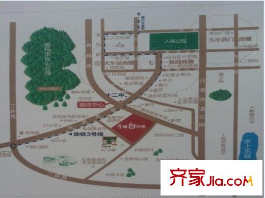 秀城二代宅交通圖