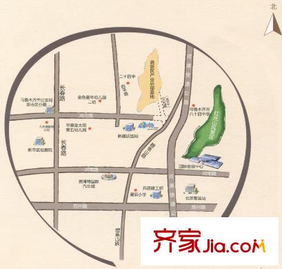 美克嘉翔閣周邊