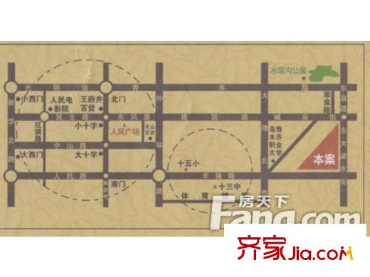 魯班摩卡空間區(qū)位交通圖