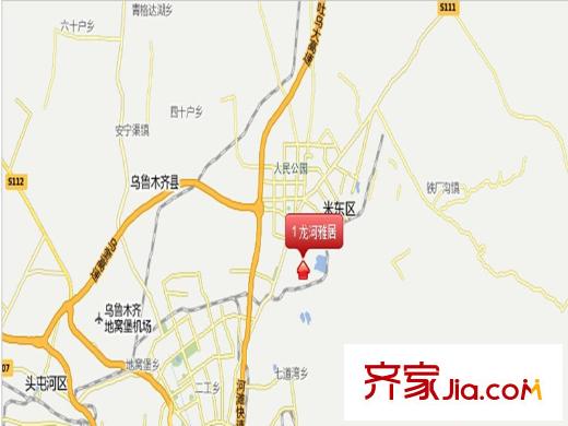 龍河雅居交通圖