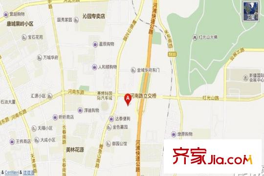 天和新城市廣場交通坐標圖
