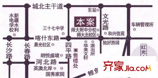 有色金鑫花園二期區(qū)位圖