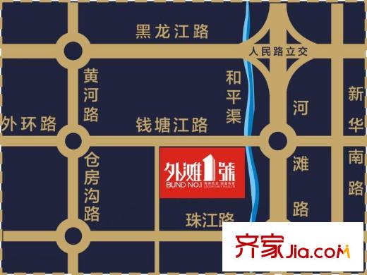 和瑞外灘1號(hào) 區(qū)位圖