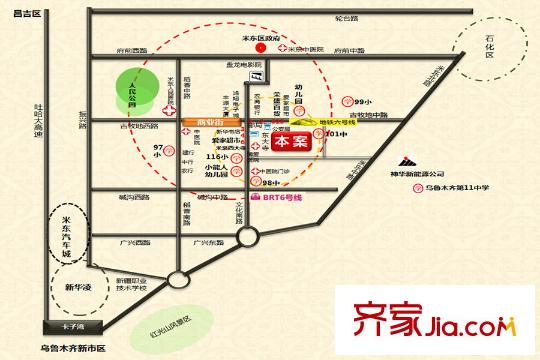長(zhǎng)生?馨和園區(qū)位圖