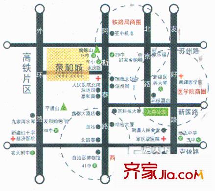 榮和城五期區(qū)位圖