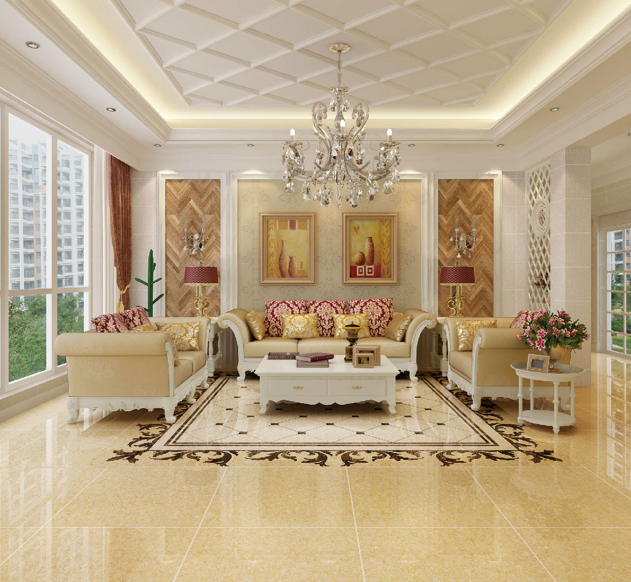 冠珠金玉满堂82808 800*800,冠珠旗舰店,冠珠,建材,家装主材,瓷砖,玻化砖\/抛光砖 - 齐家商城 - 中国领先的装修、建材、家居领域电子商务网站