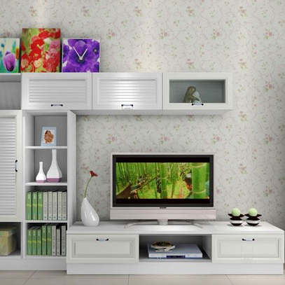 尚品宅配 电视背景墙 韩式风格客厅家具套装 设