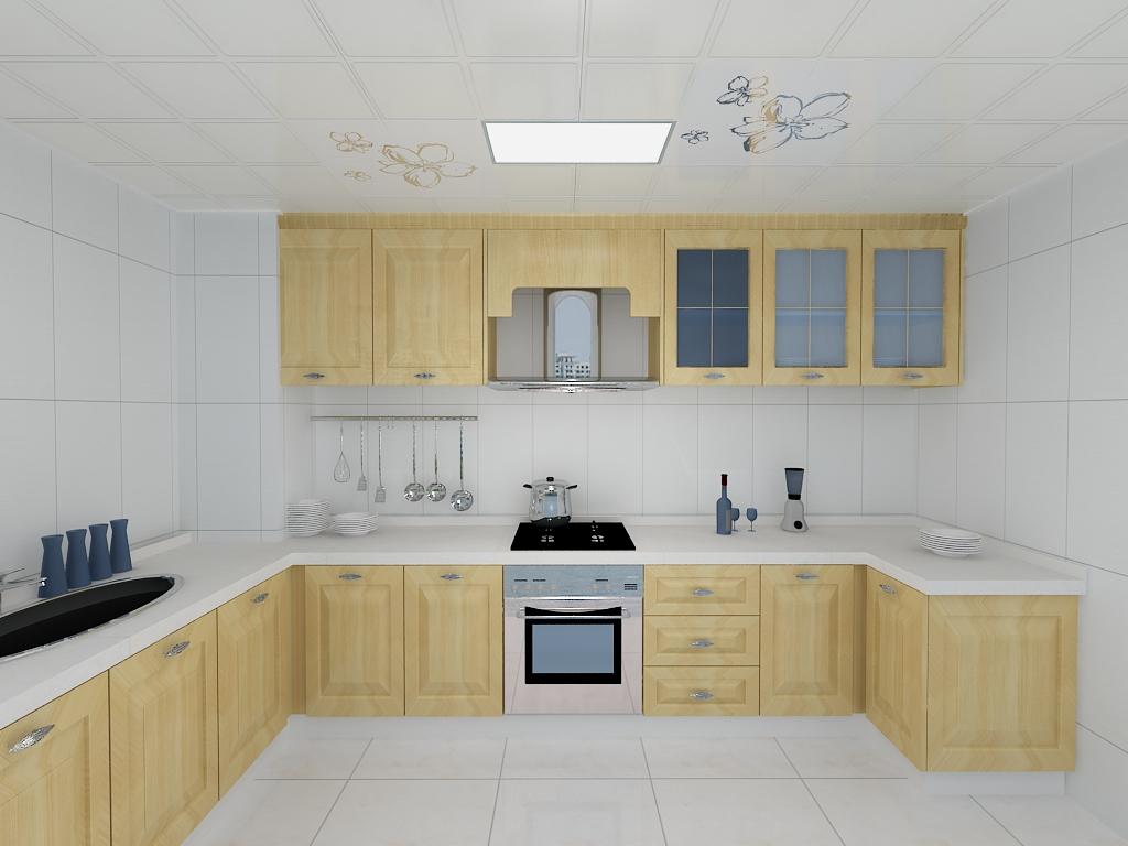 楚楚吊顶纳米白4平方厨房超级特套餐,楚楚吊顶