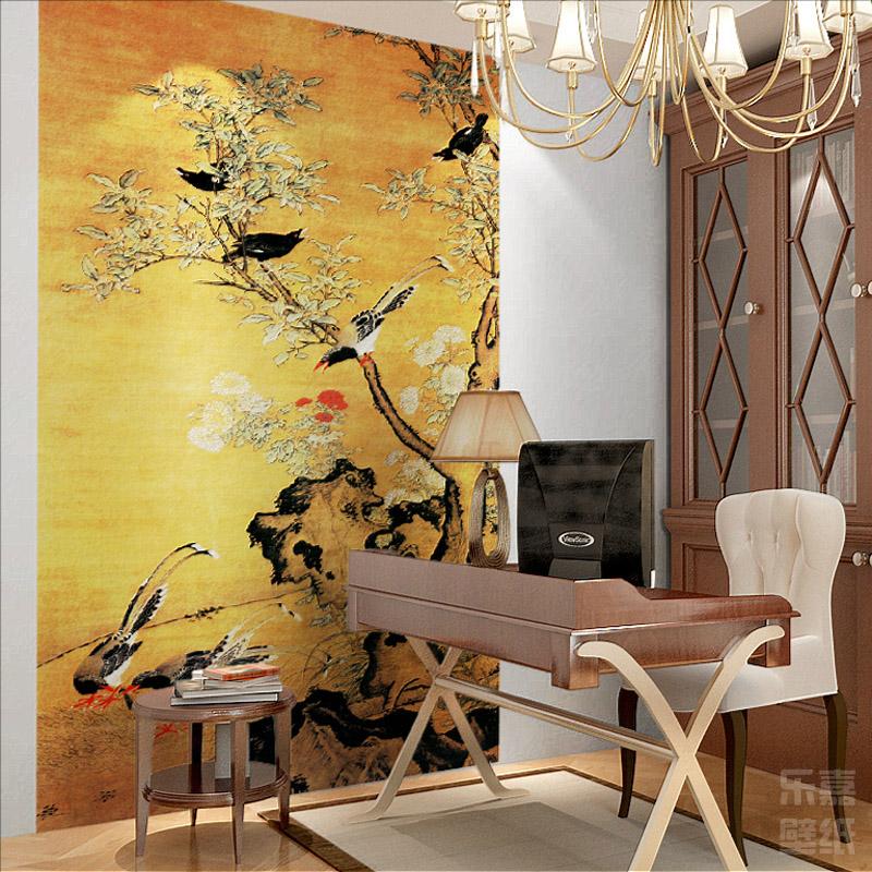 乐嘉韩国定制壁纸 小镇店铺M448-1大型壁画 餐