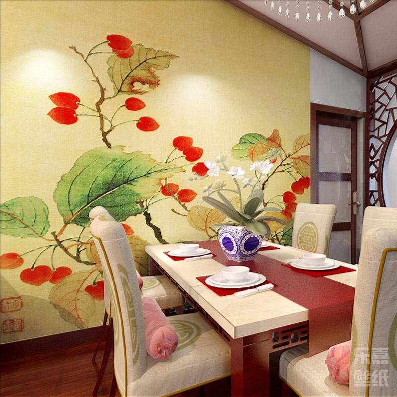 乐嘉韩国定制壁纸 小镇店铺M448-1大型壁画 餐