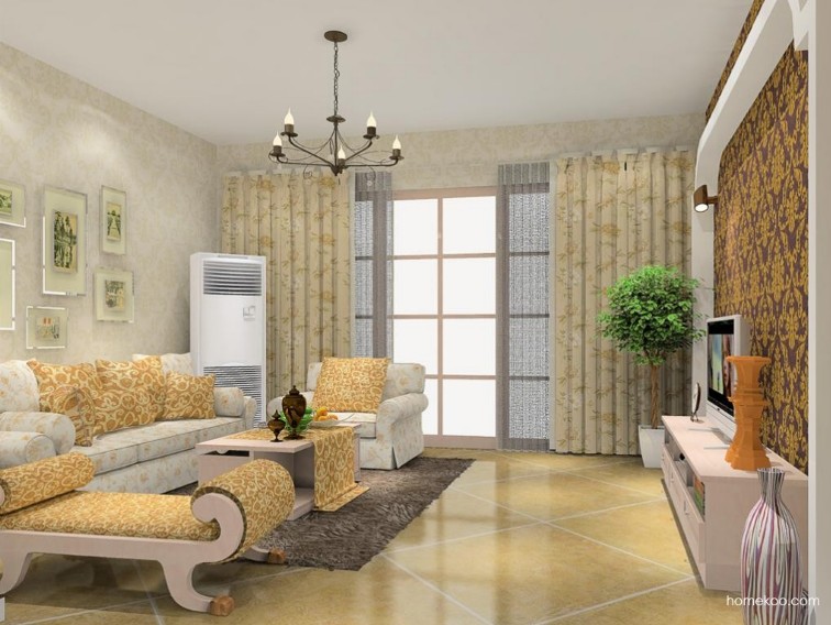 尚品宅配 客厅家具套装 电视柜 沙发 创意茶几