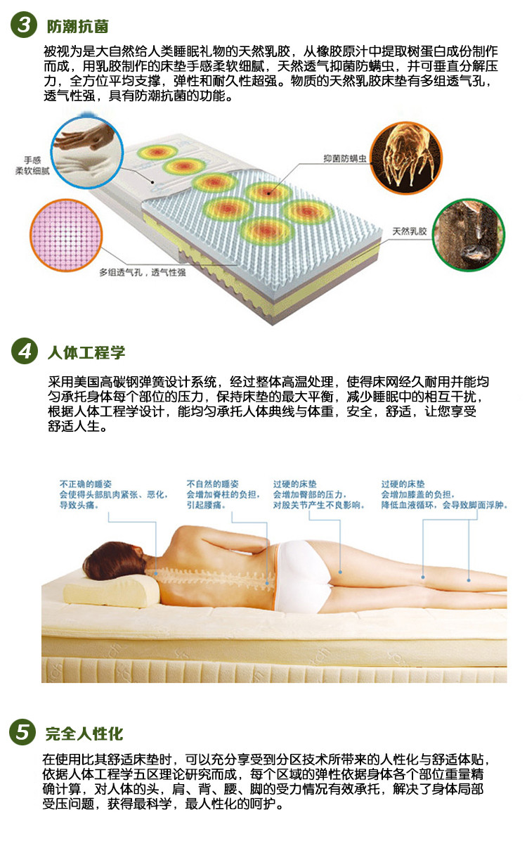 软型弹簧v弹簧六尺床垫双人席梦思1.8双喜临尊鸿红木家具图片