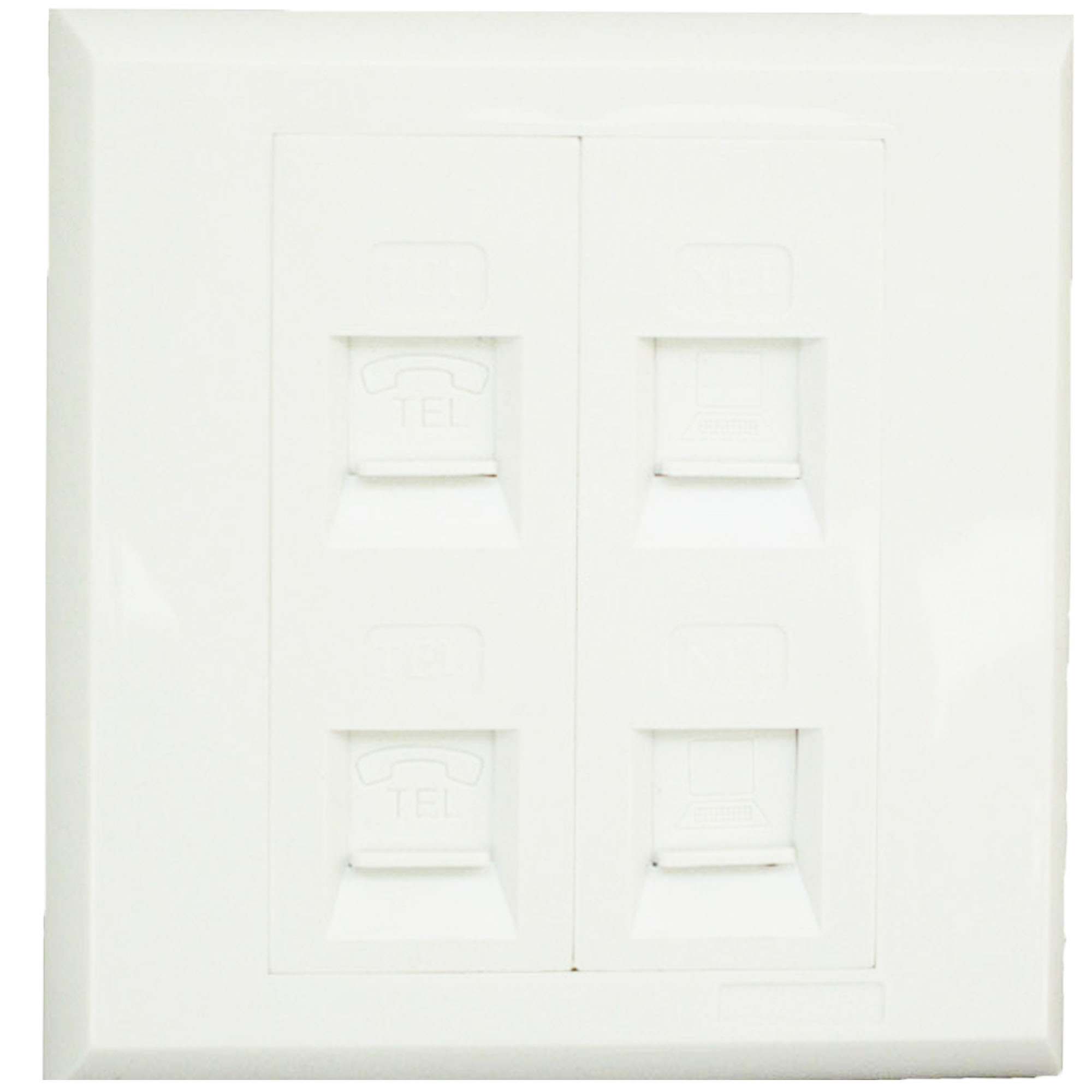 施耐德开关插座如意系列电话电脑插座\/电话+网