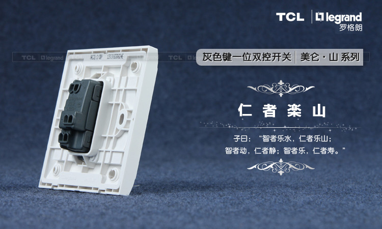 一开双控开关(TCL罗格朗美仑山系列),创品开关