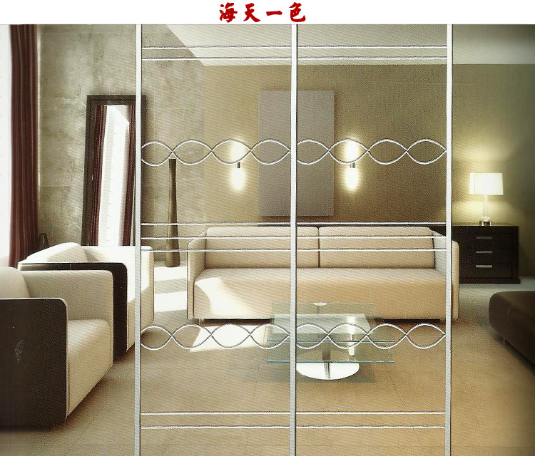 欧歌 定制客厅、阳台隔断移门 (白玻车刻)优雅风情,欧歌移门衣柜专营店,欧歌,建材,家装主材,移门衣柜,隔断移门,合金玻璃门 - 齐家商城