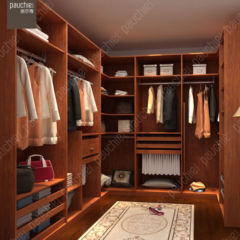 班尔奇月朗敞开式衣帽间田园风格u型定制衣帽间