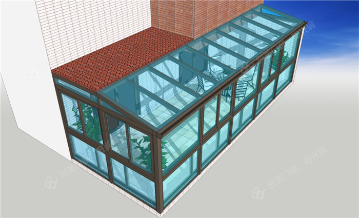 阳光房的顶面材料和骨架材料介绍