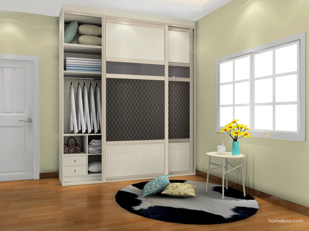 尚品宅配 两门移门衣柜定制 定制顶趟门移门衣