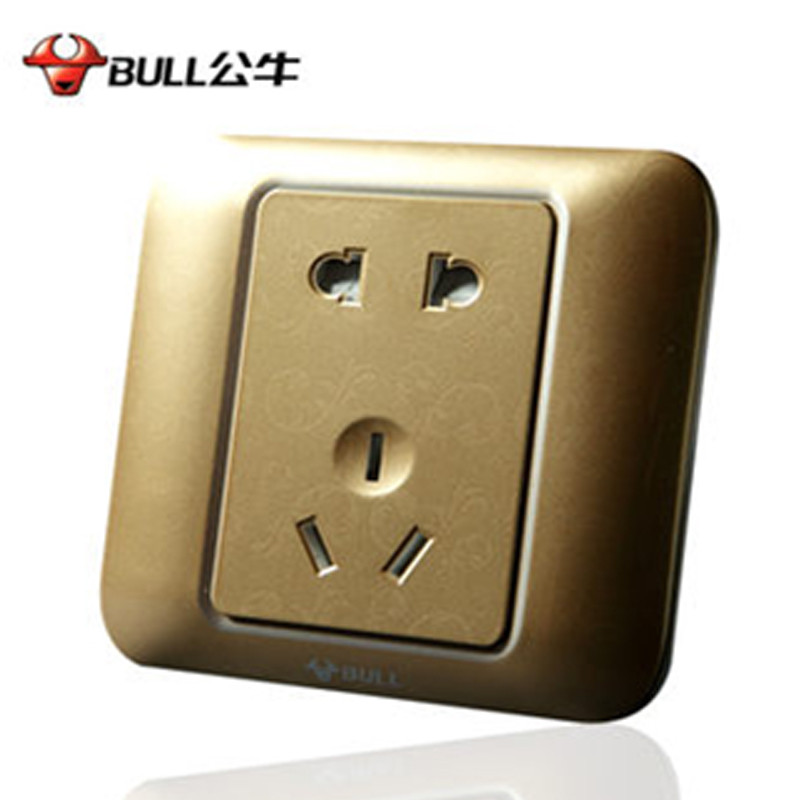 公牛开关 香槟金彩色,重庆齐家建材专营店,齐家