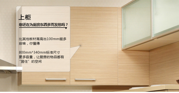 耐之宝橱柜双饰面板橱柜套餐
