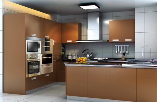 法兰帝 香槟金不锈钢整体橱柜,法兰帝橱柜专营