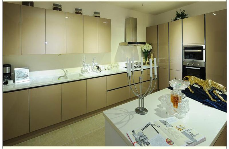 开晟橱柜 高分子板+中迅石英石台面 简约 定制