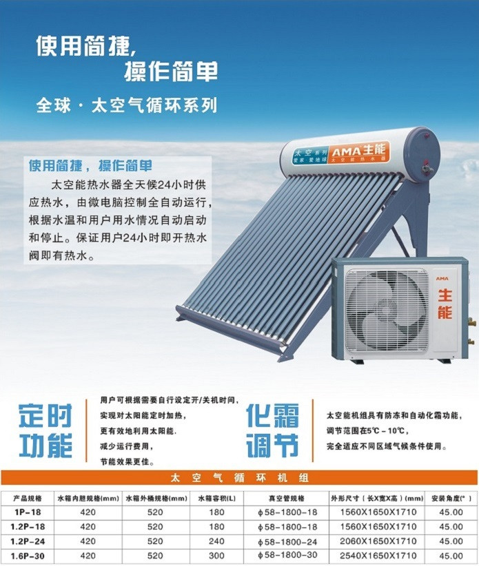 家装材 厨卫电器 热水器 空气源热泵热水器 【全球·太空】水循环