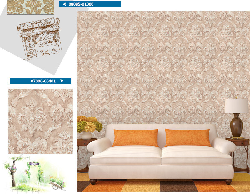 白壁免胶无缝墙布 环保 电视背景墙 书房 墙布