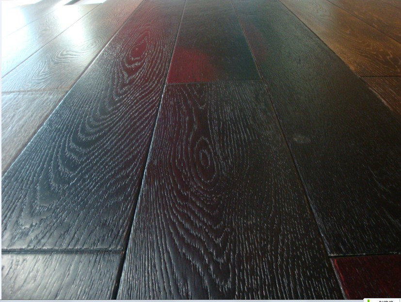 金鹰艾格同款红橡小<em>茶花女</em>炭化面黑色多层实木