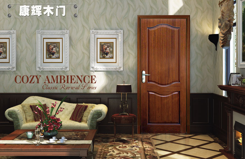 康辉木门 房门 实木复合门 进口PVC 免漆门 K