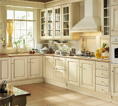 厨房橱柜欧式白色白色欧式整体橱柜图片9