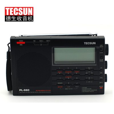 德生 黑色 pl-660收音机