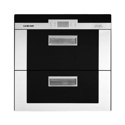 帅康 黑色≤75℃二级臭氧、紫外线消毒钢化玻璃机械控制 消毒柜