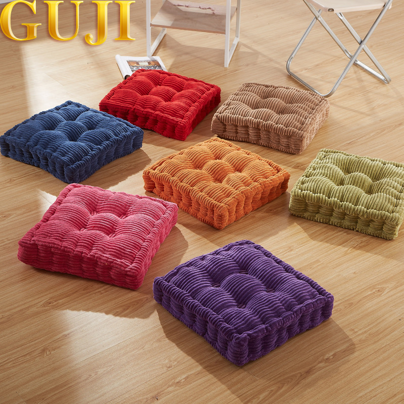 GUJI 古吉 毛绒纯色简约现代 tr坐垫