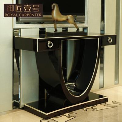 御匠壹号 黑色钢琴漆实木皮饰面框架结构橡木移动新古典 DJ 1863
