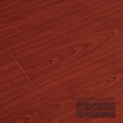 马克森MTC-04地板 酒红色高密度纤维板R型槽 地板
