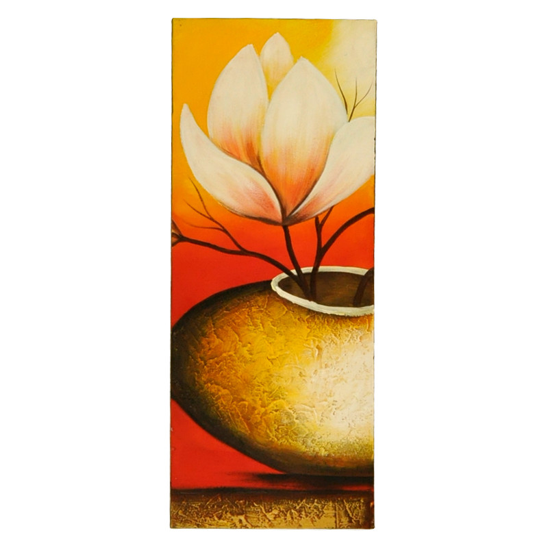 礼邦 玉兰花套装立体无框组合植物花卉手绘 油画