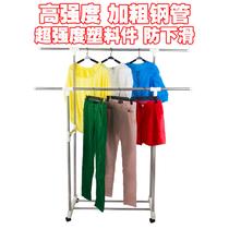 落地伸缩式不锈钢双杆式 晾衣架