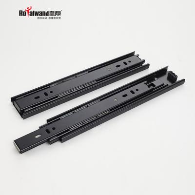 皇鼎五金 黑色滚珠 10寸-三节滑轨导轨