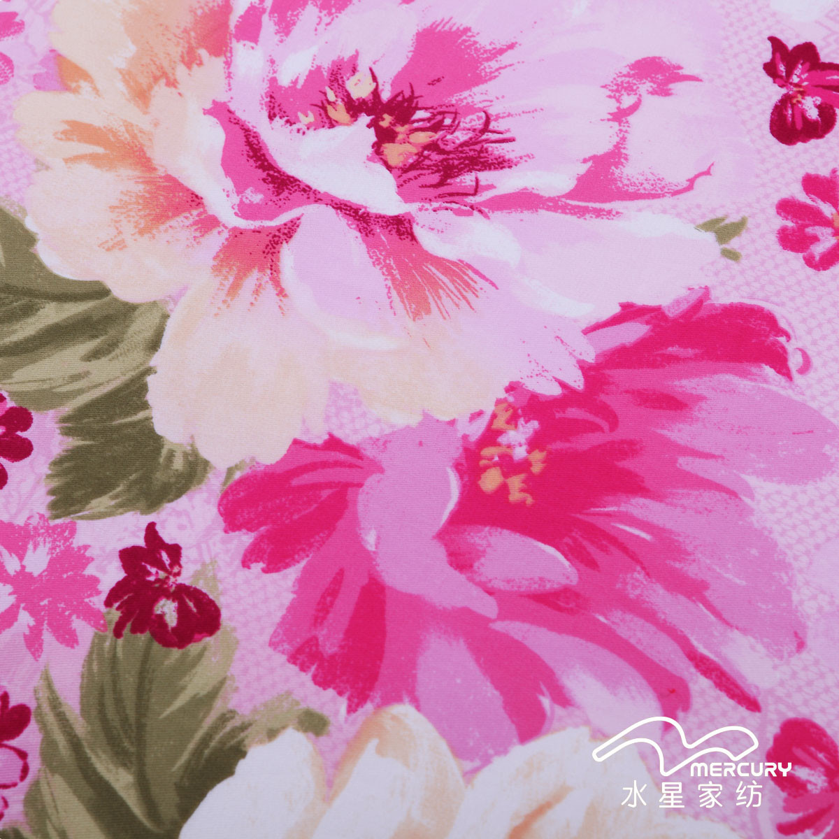水星 实物拍摄植物花卉床单式韩式风 床品件套四件套