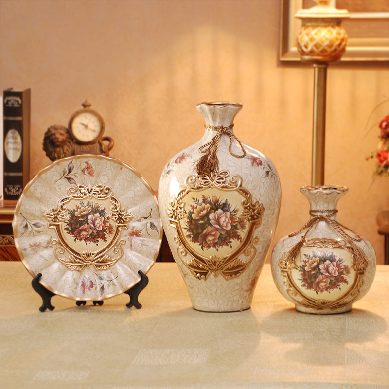 英倫歐堡 陶瓷臺面JQ011花瓶歐式 花瓶
