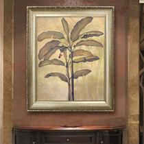 有框进口高分子环保外框植物花卉印刷 玛格丽特-玄关画油画