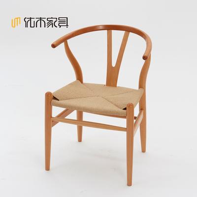 友木友 黑色原木色白色实木皮饰面榉木移动成人简约现代 餐椅价格,