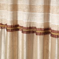 布装饰+全遮光平帷涤棉混纺人造纤维几何图案简约现代 窗帘