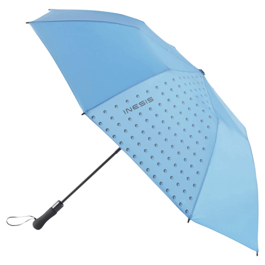 迪卡侬 全自动聚酯纤维雨伞二折伞成人 遮阳伞