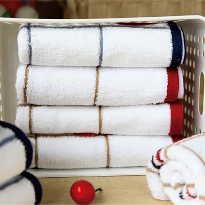 洁丽雅 红色蓝色纯棉11s-15s洁面美容毛巾百搭型 毛巾