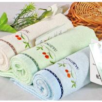 米白色绿色蓝色竹纤维面巾百搭型 面巾