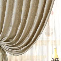 布装饰+半遮光平帷涤纶普通打褶落地窗平面窗欧式 窗帘