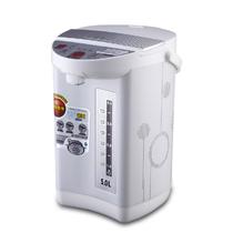 白色塑料电热开水瓶5L底盘加热 HX-8033电水壶