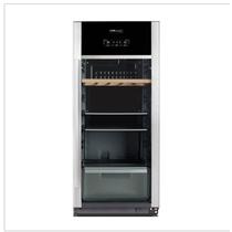 黑色亚光可调节R600a实木层架直冷侧开门7 ~18℃145L电脑控温 冷柜
